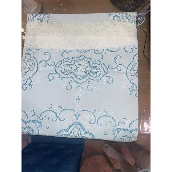 COPY - Vintage Crochet White Tablecloth 105x72 New - Picture 3 of 5